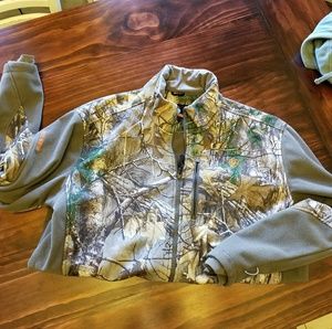 Realtree Game Winner camo zip up fleece jacket